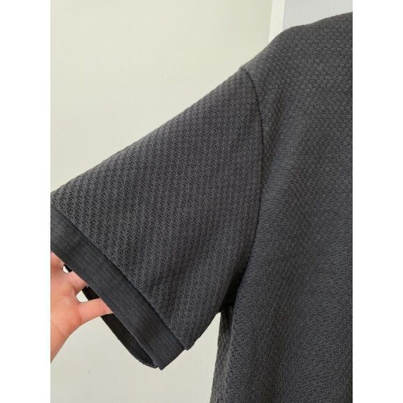 New Zara Structured Shirt S 4087/330 Grey casual knit polo sweater short sleeve - Picture 7 of 13